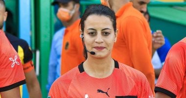 شاهندة المغربى تدير مباراة السنغال والكونغو فى أمم أفريقيا للكرة النسائية